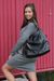 styleBREAKER Schultertasche mit seitlicher Schlangen Optik, Shopper, Umhängetasche, Beuteltasche, Damen 02012097