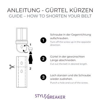 styleBREAKER Nietengürtel Unisex mit kleinen mehrfarbigen Nieten | Vintage Gürtel aus Rindsleder mit farbgebender Polyurethan-Beschichtung | kürzbar & verstellbar