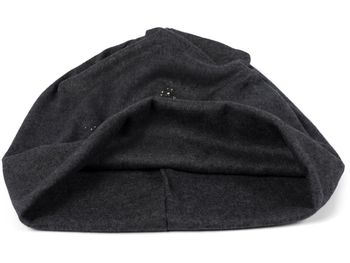 styleBREAKER Damen Slouch Beanie Mütze mit Strass Stern | Glitzer Longbeanie aus weicher Viskose | One Size für Erwachsene