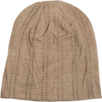 styleBREAKER Beanie Mütze mit Lochstrick Muster, Vintage Slouch Longbeanie, Unisex 04024095