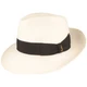 Borsalino klassischer Bogart Panama Strohhut breite Krempe in weiß Borsalino klassischer Bogart Panama Strohhut breite Krempe in weiß