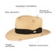 Mayser echter Panamahut Colmar mit UV-Schutz 80 in beige