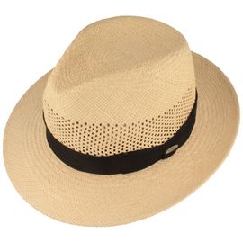 Mayser echter Netz Panama Strohhut Imperia in Bogart-Form in beige Mayser echter Netz Panama Strohhut Imperia in Bogart-Form in beige