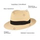 Mayser extrafeiner Panamahut William Bogartform UV-Schutz 80 in beige