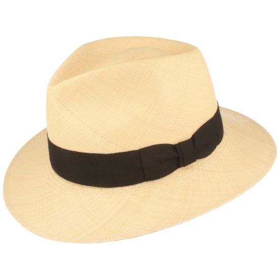 alt-Extrafeiner weicher Bogart Panamahut von Hut-Breiter in beige