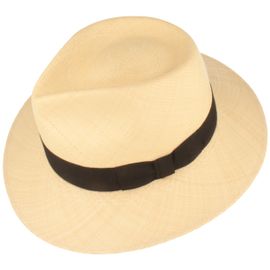 Extrafeiner weicher Bogart Panamahut von Hut-Breiter in beige Extrafeiner weicher Bogart Panamahut von Hut-Breiter in beige