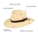 Breiter Panamahut Leder-Garnitur & UV-Schutz 50 von Hut-Breiter in beige Breiter Panamahut Leder-Garnitur & UV-Schutz 50 von Hut-Breiter in beige