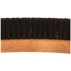 Schwarze Hutbürste aus Buchenholz in silber Schwarze Hutbürste aus Buchenholz in silber