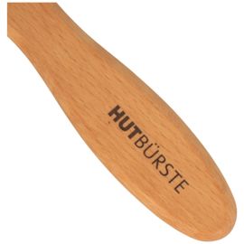 Schwarze Hutbürste aus Buchenholz in silber Schwarze Hutbürste aus Buchenholz in silber