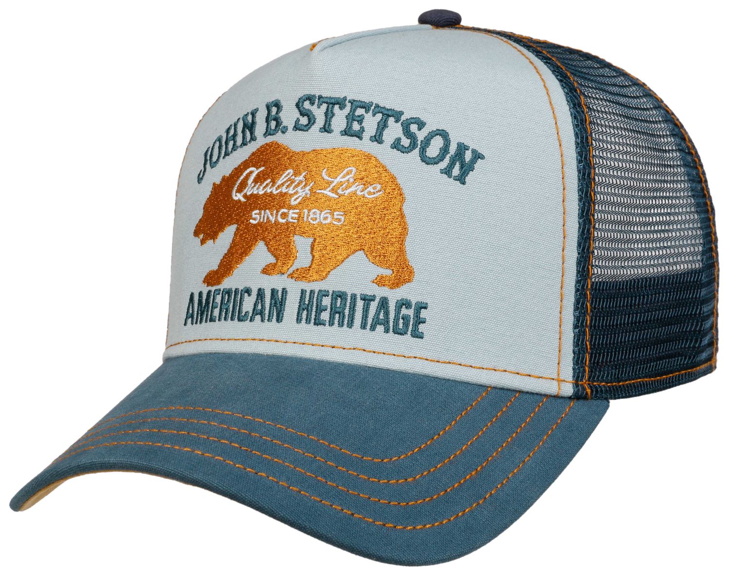 Stetson Trucker Baseball Cap Heritage Bear mit Netzeinsatz