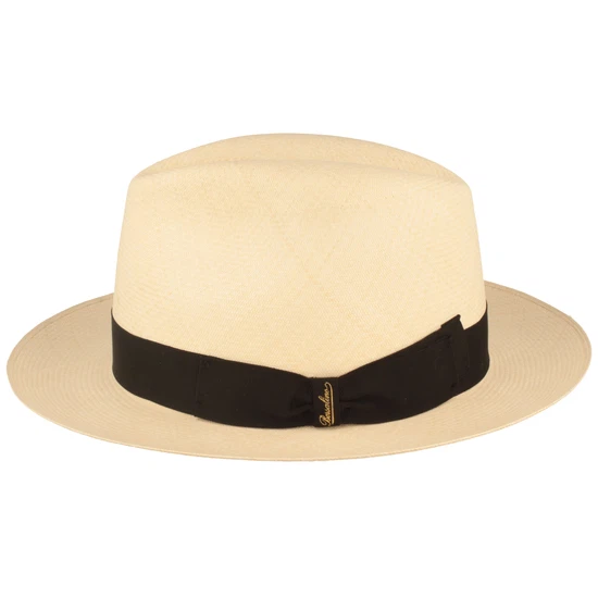 Borsalino hochwertiger ultrafeiner Montecristi Panamahut Fedora in beige