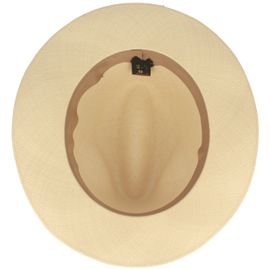 Borsalino hochwertiger ultrafeiner Montecristi Panamahut Fedora in beige Borsalino hochwertiger ultrafeiner Montecristi Panamahut Fedora in beige