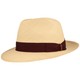 Borsalino hochwertiger handgeflochtener Panama Strohhut Quito  in schwarz