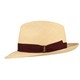 Borsalino hochwertiger handgeflochtener Panama Strohhut Quito  in schwarz
