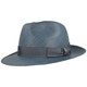 Borsalino hochwertiger handgeflochtener Panama Strohhut Quito  in blau