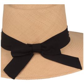 Bolero-Panamahut mit Schleife & UV-Schutz 50+ von Hut-Breiter in braun Bolero-Panamahut mit Schleife & UV-Schutz 50+ von Hut-Breiter in braun