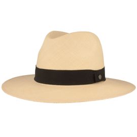 Extra breiter feiner Panama Hut UV-Schutz 50+ von Hut-Breiter in weiß