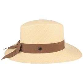 Feiner Original Damen Panamahut Schleife hinten UV 50+ von Hut-Breiter in beige Feiner Original Damen Panamahut Schleife hinten UV 50+ von Hut-Breiter in beige