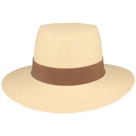 Feiner Original Damen Panamahut Schleife hinten UV 50+ von Hut-Breiter in beige Feiner Original Damen Panamahut Schleife hinten UV 50+ von Hut-Breiter in beige