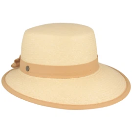 Panama Schute mit Einfass & Schleife UV 50+ von Hut-Breiter in beige Panama Schute mit Einfass & Schleife UV 50+ von Hut-Breiter in beige