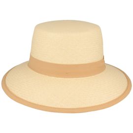 Panama Schute mit Einfass & Schleife UV 50+ von Hut-Breiter in beige Panama Schute mit Einfass & Schleife UV 50+ von Hut-Breiter in beige