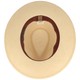 Original Netz Panamahut mit Streifen-Ripsband von Hut-Breiter in beige