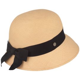 Panama Hut Schute Glockenhut mit Schleife UV 50+ von Hut-Breiter in braun Panama Hut Schute Glockenhut mit Schleife UV 50+ von Hut-Breiter in braun