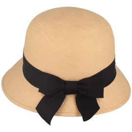 Panama Hut Schute Glockenhut mit Schleife UV 50+ von Hut-Breiter in braun Panama Hut Schute Glockenhut mit Schleife UV 50+ von Hut-Breiter in braun