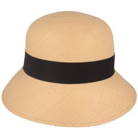 Panama Hut Schute Glockenhut mit Schleife UV 50+ von Hut-Breiter in braun Panama Hut Schute Glockenhut mit Schleife UV 50+ von Hut-Breiter in braun