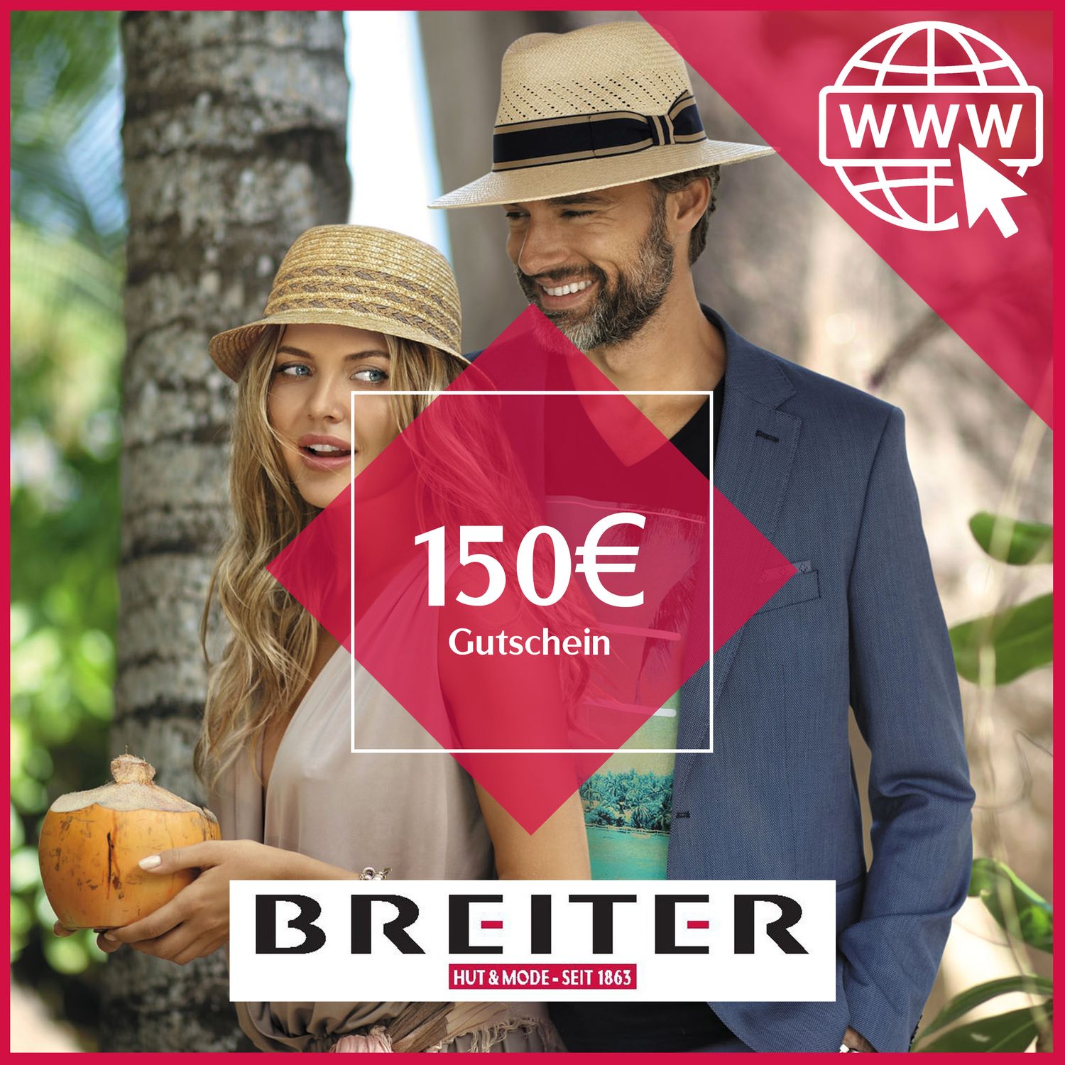 Hut Breiter Online Gutschein 150 €
