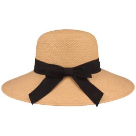 Original große Panamahut Glocke mit Schleife von Hut-Breiter in braun Original große Panamahut Glocke mit Schleife von Hut-Breiter in braun