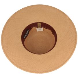 Original große Panamahut Glocke mit Schleife von Hut-Breiter in braun Original große Panamahut Glocke mit Schleife von Hut-Breiter in braun