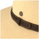 Extra breiter Panama Hut mit Leder-Garnitur von Hut-Breiter in beige Extra breiter Panama Hut mit Leder-Garnitur von Hut-Breiter in beige