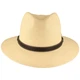 Extra breiter Panama Hut mit Leder-Garnitur von Hut-Breiter in beige Extra breiter Panama Hut mit Leder-Garnitur von Hut-Breiter in beige