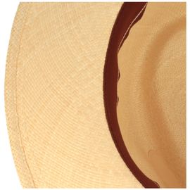 Extra breiter Panama Hut mit Leder-Garnitur von Hut-Breiter in beige Extra breiter Panama Hut mit Leder-Garnitur von Hut-Breiter in beige