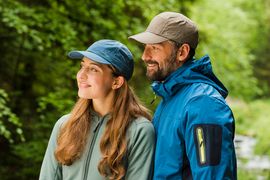 Eisley Uniseks Salerno Cap met UPF50 , ademend en sneldrogend, klittenbandsluiting, roze (blush), One size