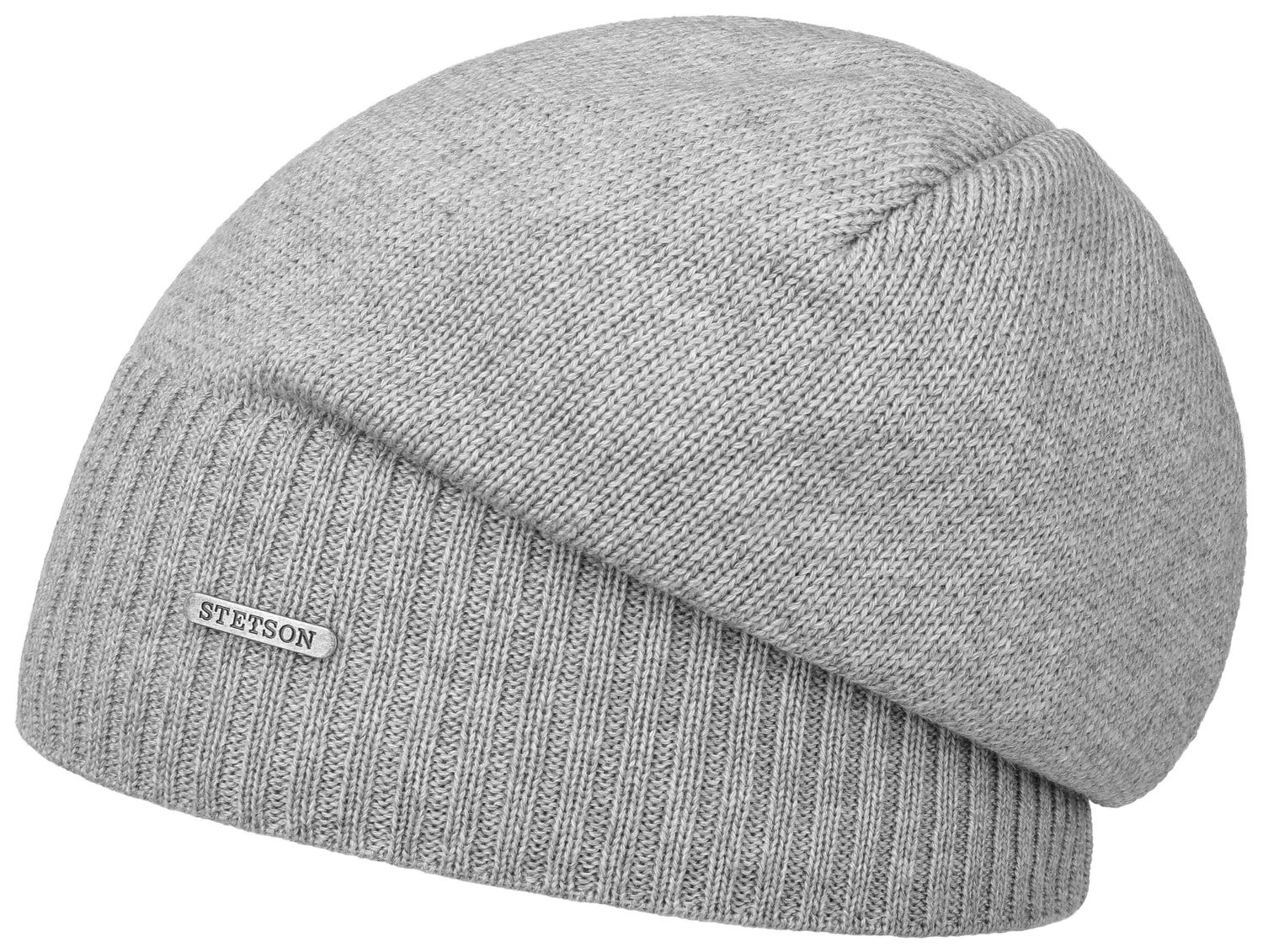 Stetson feine Long-Beanie Strickmütze aus 100% Merinowolle
