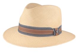 Original schmaler Brisa Panama Hut UV 50 von Hut-Breiter in beige