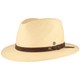 Schmaler Panama Hut Lederband & UV-Schutz 50 von Hut-Breiter in beige