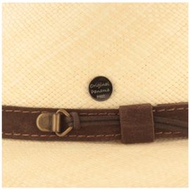 Schmaler Panama Hut Lederband & UV-Schutz 50 von Hut-Breiter in beige Schmaler Panama Hut Lederband & UV-Schutz 50 von Hut-Breiter in beige