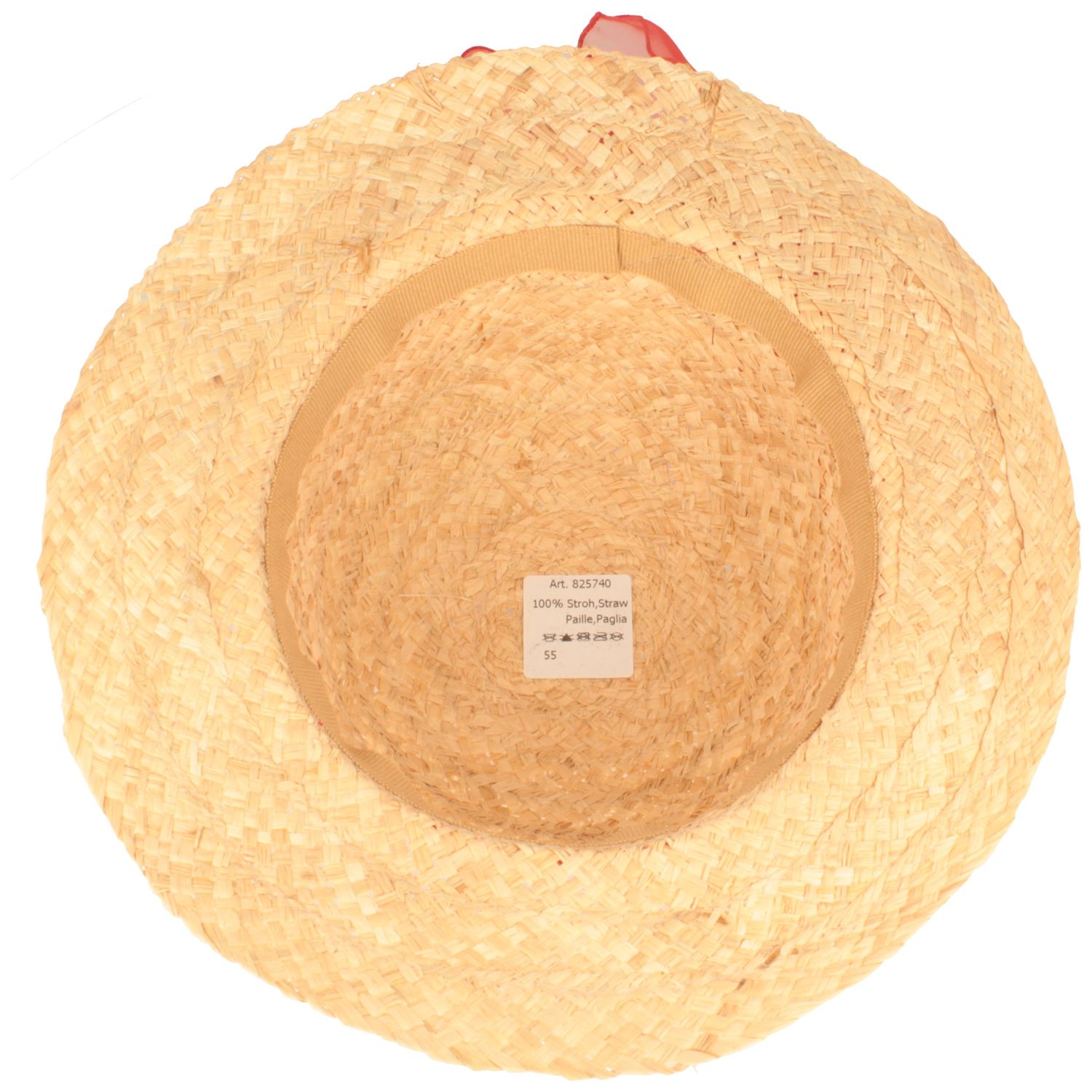 Kinder Strohhut Sommer - 100% Stroh Leichter Sonnenhut Mit Krempe 4,5cm