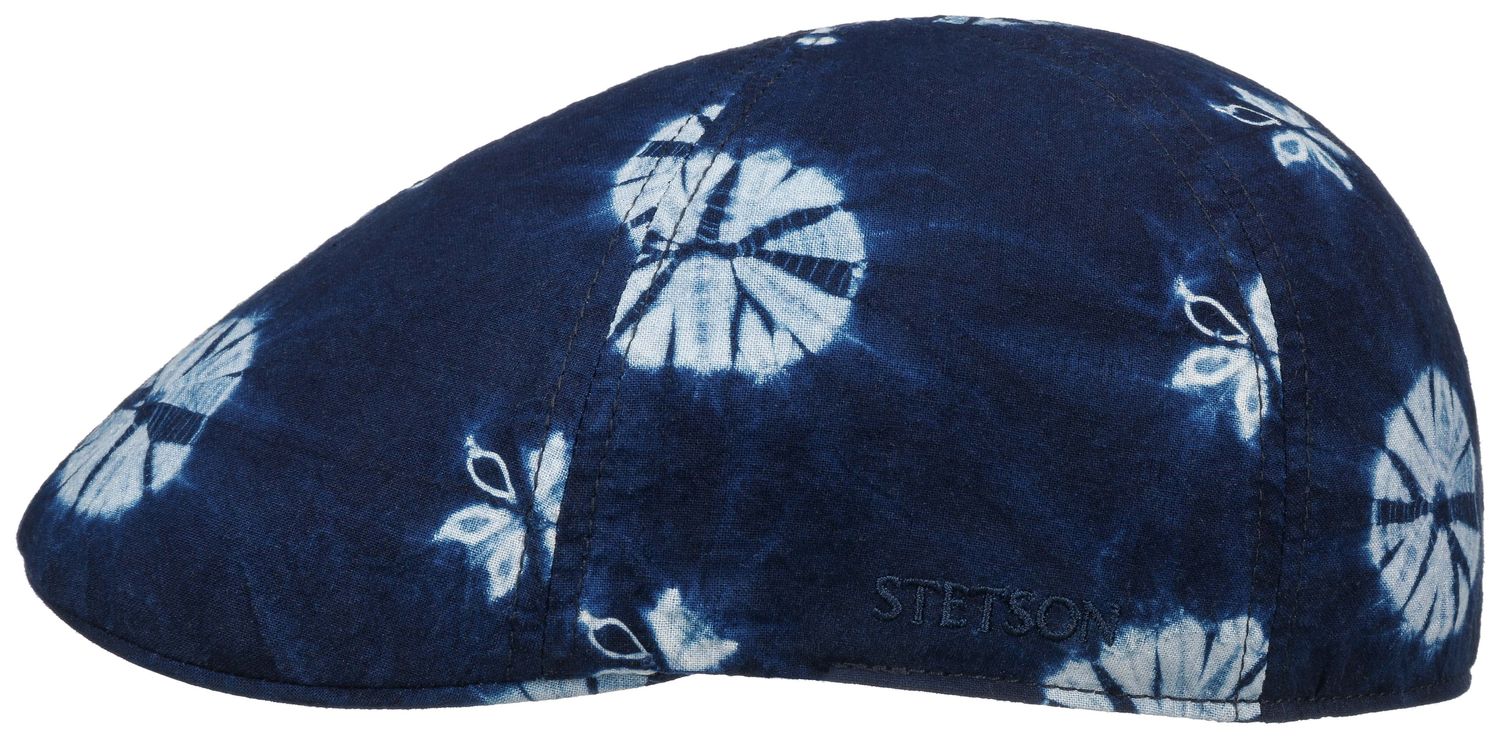 Stetson Duck Flatcap Texas aus Baumwolle mit Batikprint