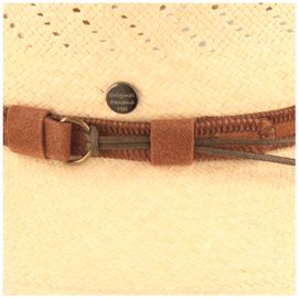 Panama Hut mit Lederband & Netzeinsatz von Hut-Breiter in natur 50b Panama Hut mit Lederband & Netzeinsatz von Hut-Breiter in natur 50b