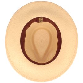 Panama Hut mit Lederband & Netzeinsatz von Hut-Breiter in natur 50b Panama Hut mit Lederband & Netzeinsatz von Hut-Breiter in natur 50b