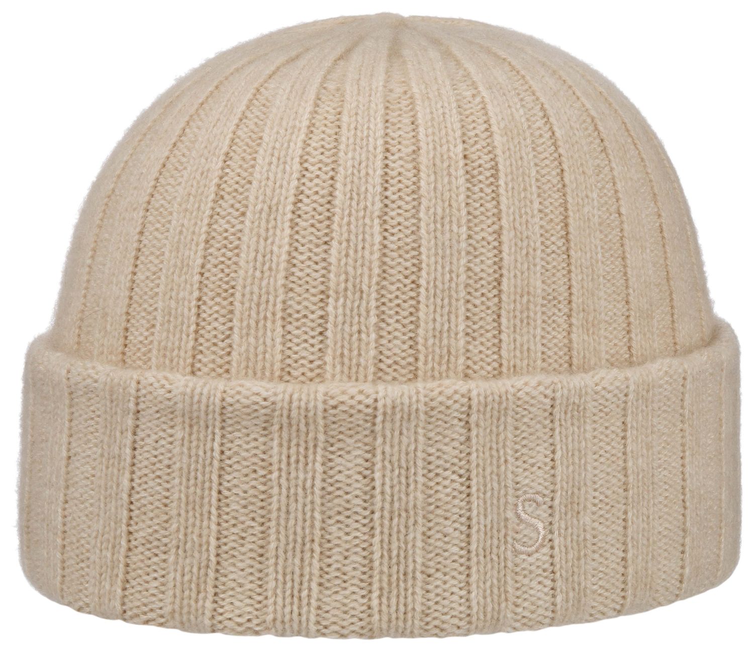 Stetson Beanie Cashmere - Sustainable Ripp-mit Umschlag