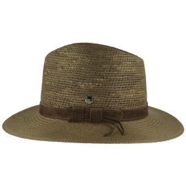 Panamahut Traveller mit Wildleder-Band & Crochet von Hut Breiter in grün Panamahut Traveller mit Wildleder-Band & Crochet von Hut Breiter in grün