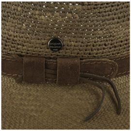 Panamahut Traveller mit Wildleder-Band & Crochet von Hut Breiter in grün Panamahut Traveller mit Wildleder-Band & Crochet von Hut Breiter in grün