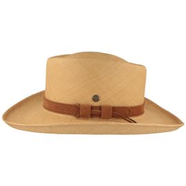 Panama Hut Gambler Lederband UV 50+ von Hut-Breiter in grau Panama Hut Gambler Lederband UV 50+ von Hut-Breiter in grau