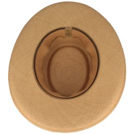 Panama Hut Gambler Lederband UV 50+ von Hut-Breiter in grau Panama Hut Gambler Lederband UV 50+ von Hut-Breiter in grau