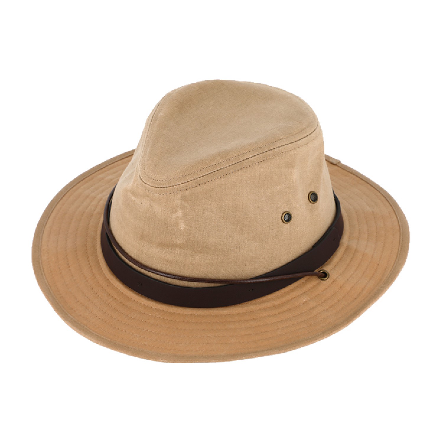 Fiebig Regenhut Flapper wasserabweisend mit Kinnband Breiter Hut & Mode